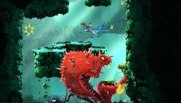 A screenshot of Rayman Origins