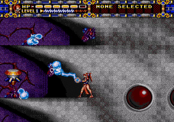 A screenshot of the third level of Alisia Dragoon